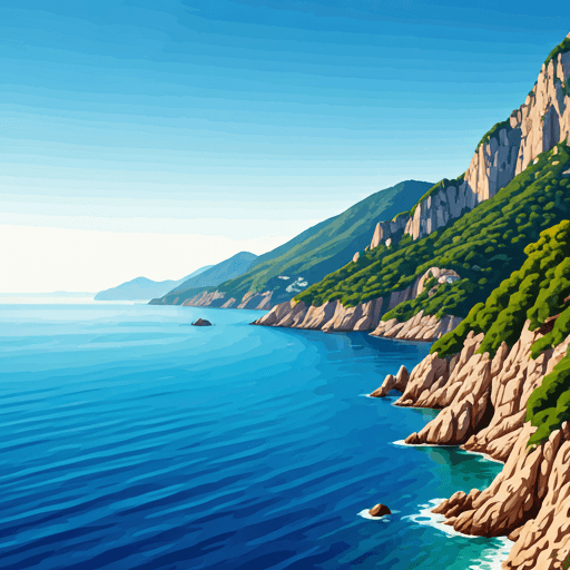 Mediterranean coastline